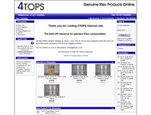 Tablet Screenshot of 4tops.co.uk